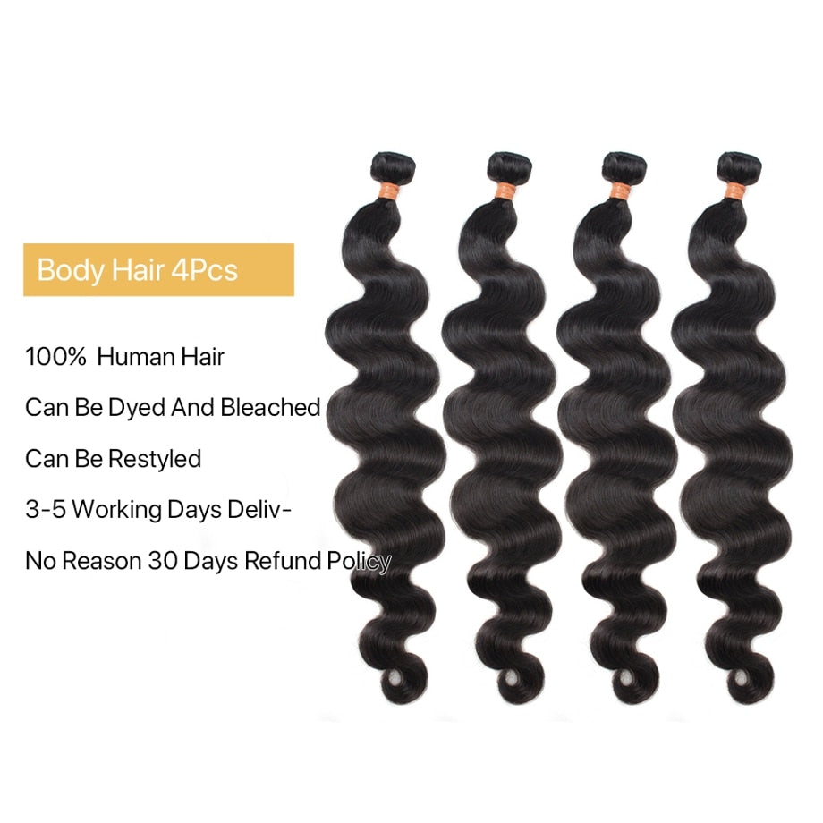 Body Wave bundles Brazilian 100%