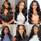 30 Inch Wavy Body Wave Lace Front Wig 13x4 HD Transparent Lace 100% Human Hair