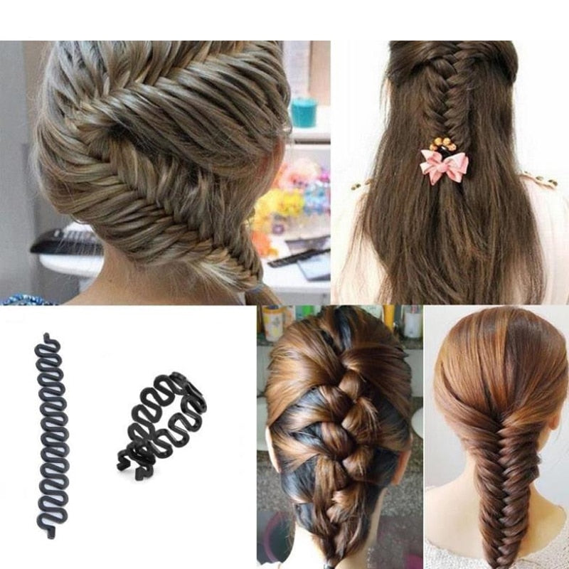 Magic Hair Styling Accessories Hairpin Bun Barrette Elastic Hair Clips