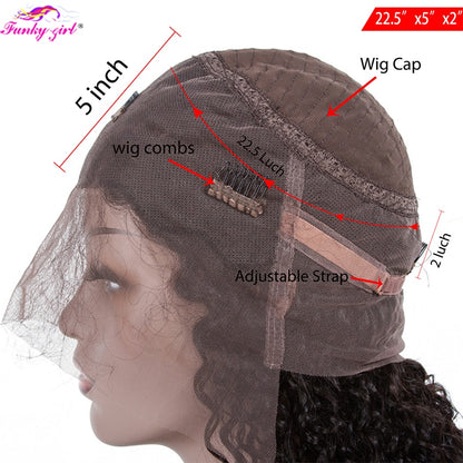 360 Transparent Lace Front Human Hair Wigs Brazilian Straight Glueless 13x4 Lace Frontal Wig Preplucked