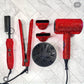 3-Piece Styling Tools Hair Dryer, Flat Irons, Hot Comb
